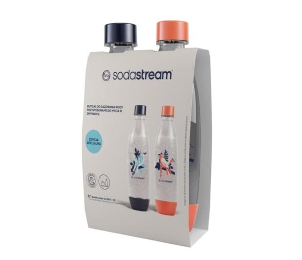 SodaStream CORAL ORANGE/DEEP BLUE FUSE 1L - 1257504 - zdjęcie 2